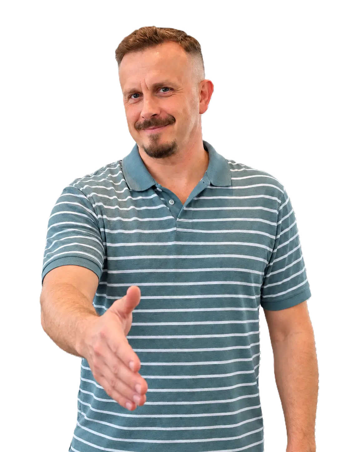 Евгений Сайкин протягивает руку